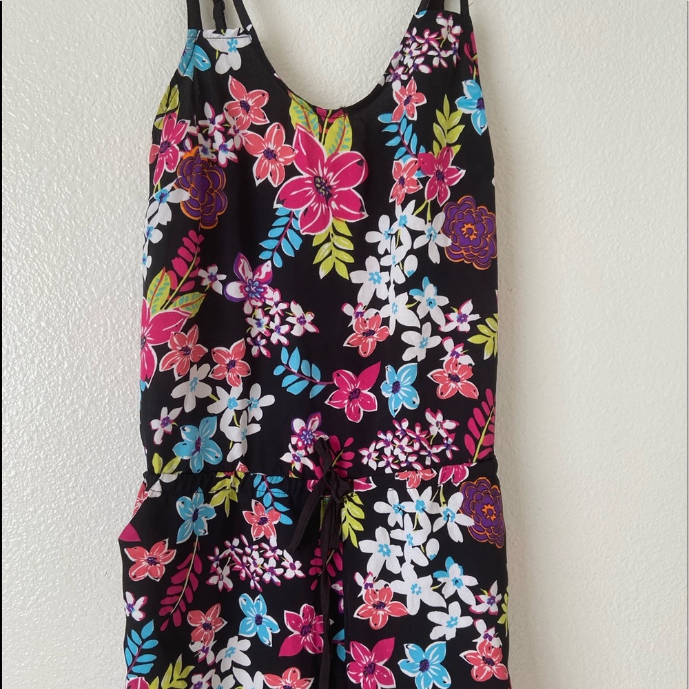 Harmony and Havoc Flower Print Romper (Shorts)